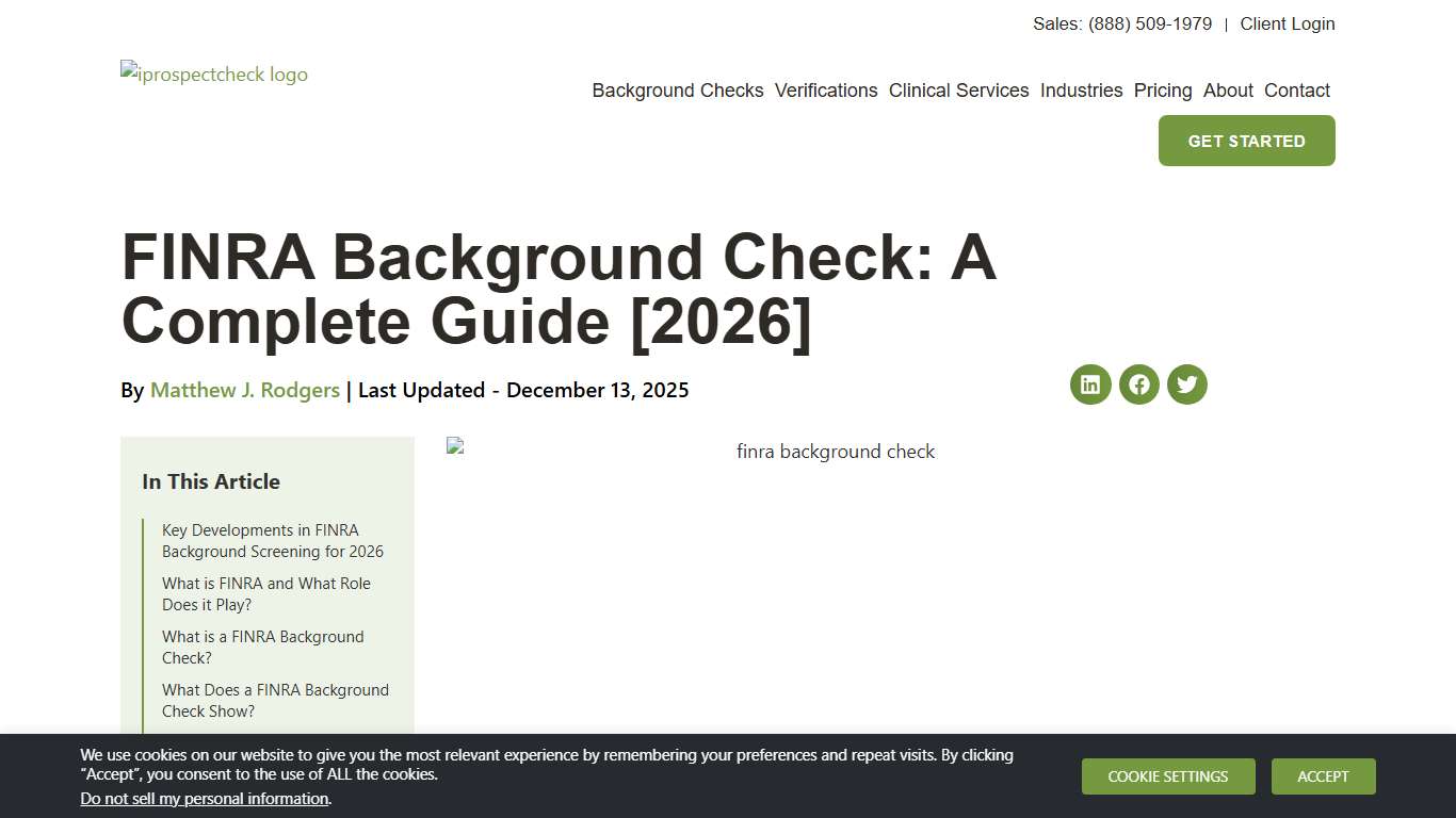 FINRA Background Check: A Complete Guide [2026]